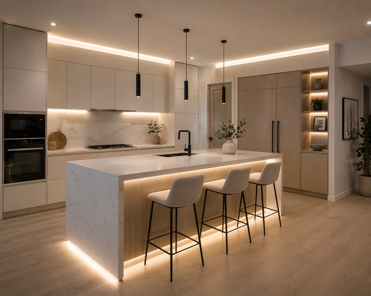 Warm Minimal Kitchen